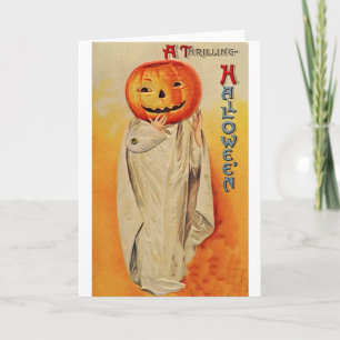 Thrillar Halloween Pumpkin Costume Kort