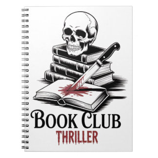 Thriller för bokklubben anteckningsbok