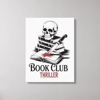 Thriller för bokklubben canvastryck