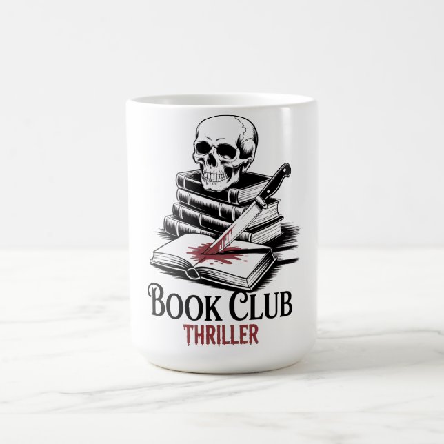 Thriller för bokklubben kaffemugg (Center)