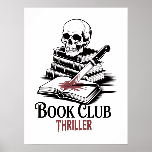 Thriller för bokklubben poster (Framsidan)