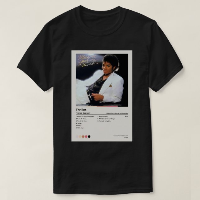 Thriller Jackson Poster T Shirt (Design framsida)