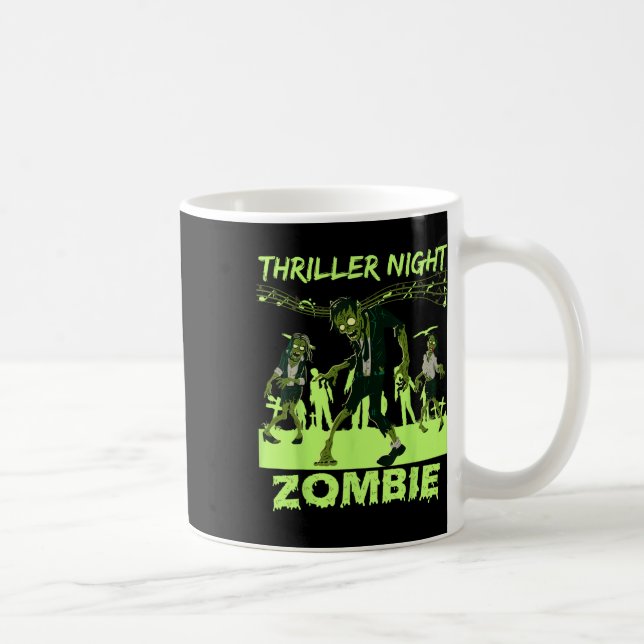 Thriller Night Halloween Dancing Zombie Kaffemugg (Höger)