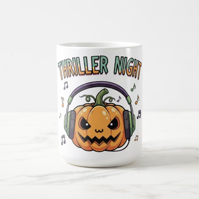 Thriller Night Pumpkin Halloween Kaffemugg (Center)