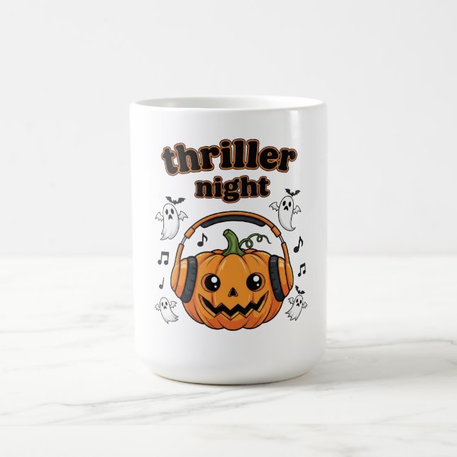 Thriller Night Pumpkin Halloween Kaffemugg (Center)