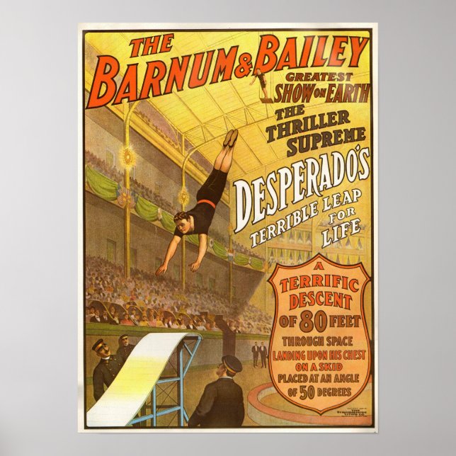 Thriller Supreme Desperado Circus Poster (Framsidan)