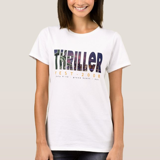 Thrillerfest kvinna T-tröja 2008 T-shirt (Framsida)