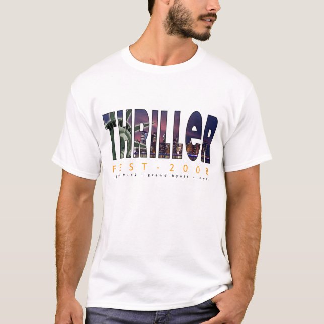 ThrillerfestBanner 2008 Tee Shirt (Framsida)