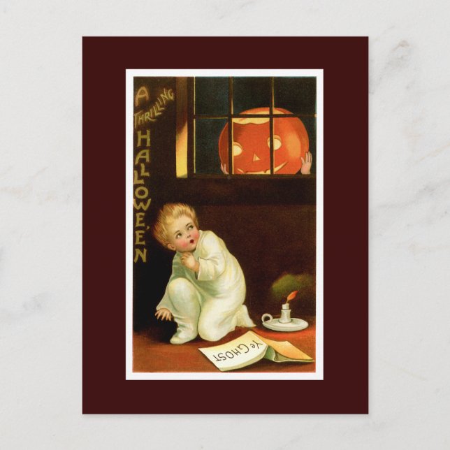 Thrilling Halloween Vykort (Framsida)