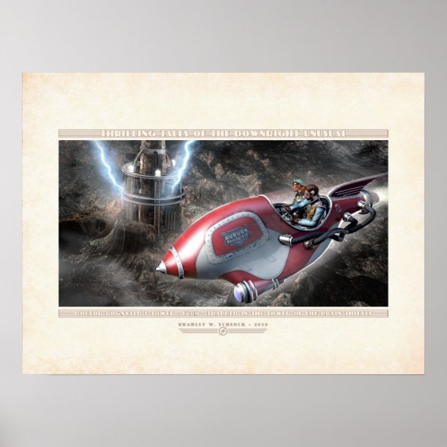 Thrilling Tales: Doktor Rognvald's Torn (24x18 tum Poster (Framsidan)