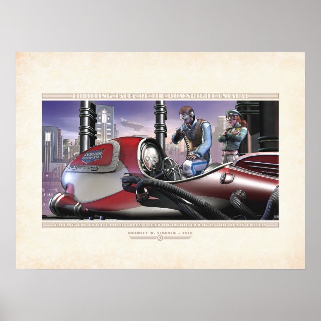 "Thrilling Tales": Ring rymdpatrullen (24x18") Poster (Framsidan)