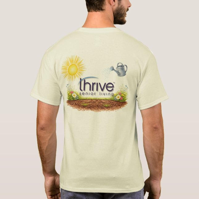 Thrive is Blooming TShirt T Shirt (Baksida)