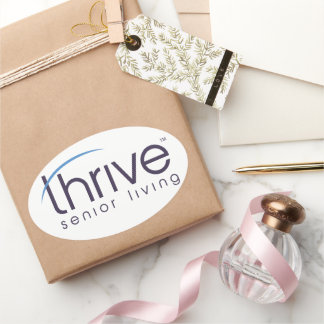 Thrive Stickers Ovalt Klistermärke