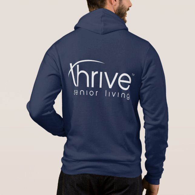 Thrive Sweatshirt with Zipper T Shirt (Baksida)
