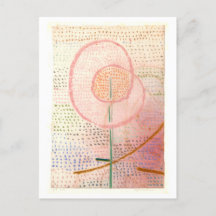 "Thriving" Flower Painting av Paul Klee Postcard