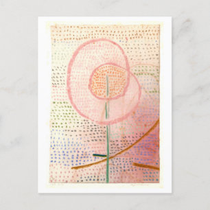 "Thriving" Flower Painting av Paul Klee Postcard Vykort