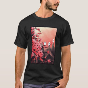 Thrized Ghost Painting Cherry Blommar Spöken Sung T Shirt