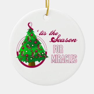 Throat Cancer jul Miracles Julgransprydnad Keramik