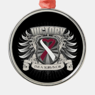Throat Cancer Victory Julgransprydnad Metall