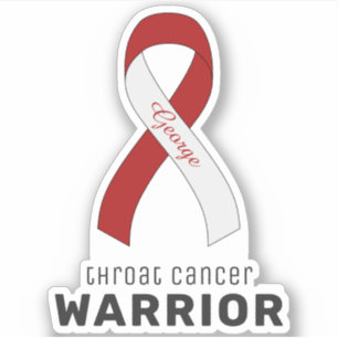 Throat Cancer Warrior Vinyl Sticker Klistermärken