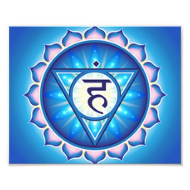 Throat Chakra Fototryck (Framsidan)