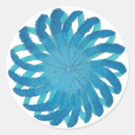 Throat Chakra Healing Art #2 Runt Klistermärke