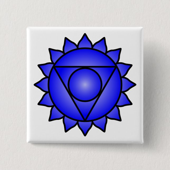 Throat Chakra Knapp (Framsida)