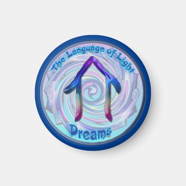 Throat Chakra - Symbol Dreams Magnet (Framsidan)
