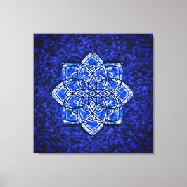 Throat Chakra Vibrationshämmande behandling Canvastryck