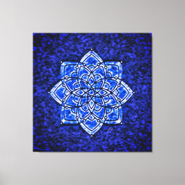 Throat Chakra Vibrationshämmande behandling Canvastryck