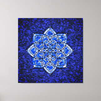Throat Chakra Vibrationshämmande behandling Canvastryck