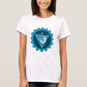 Throat Chakra Visuddha Women's T-Shirt, White Tee