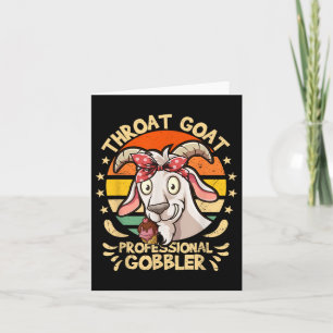 Throat Goat Retro InLämpligt Vuxen humor Funny Kort