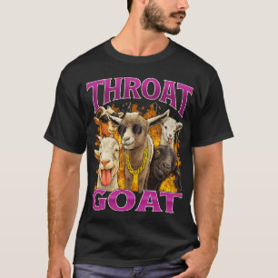 Throat Goat Rolig – Y2K Vintage Bootleg Stil  T Shirt