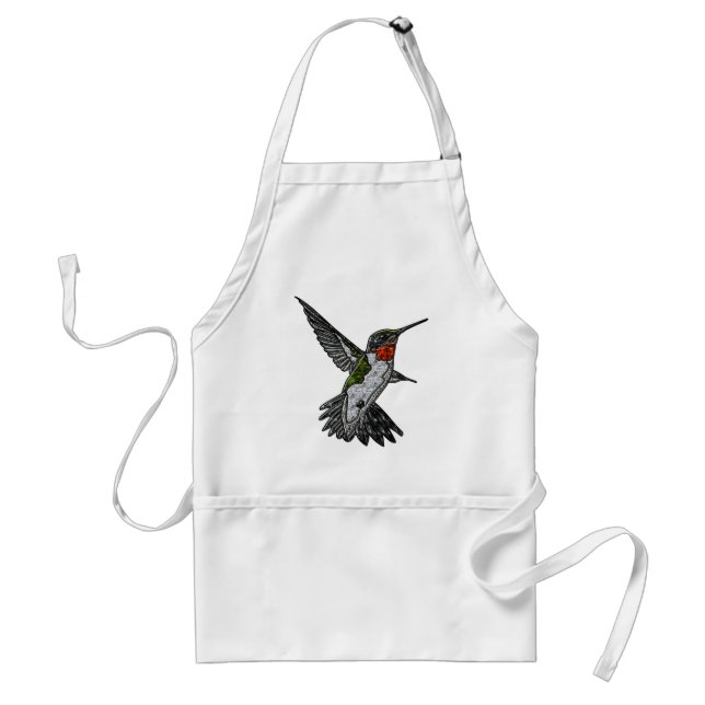 Throated Hummingbird för Ruby Förkläde (Framsidan)