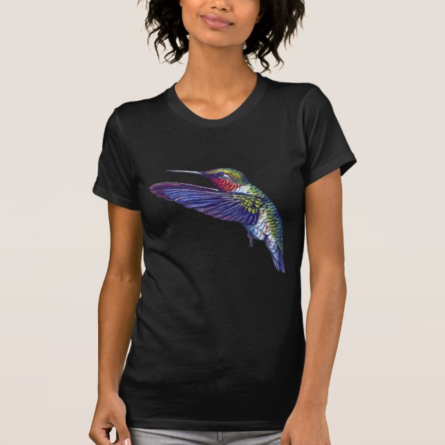 Throated Hummingbird för Ruby T-shirt (Framsida)