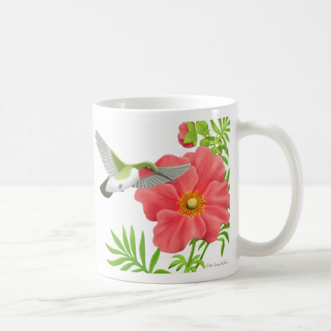 Throated Hummingbirdmugg för Ruby Kaffemugg (Höger)