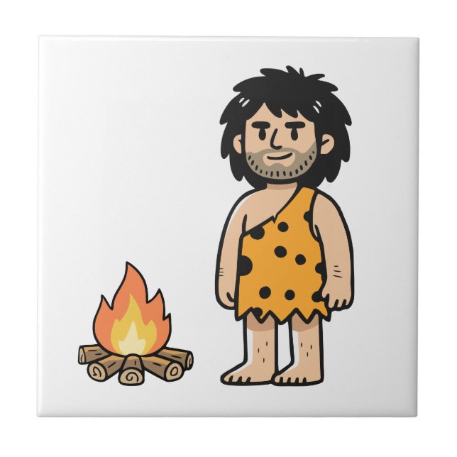 Throk Caveman & Eld Kakelplatta (Framsidan)