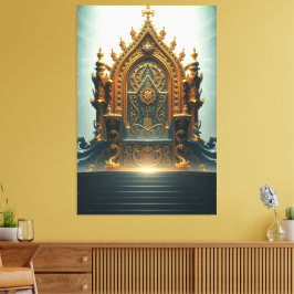 „Thron der Götter – Sitz der himmlischen Macht“ Canvastryck