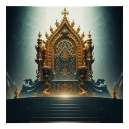 „Thron der Götter – Sitz der himmlischen Macht“ Perfect Poster