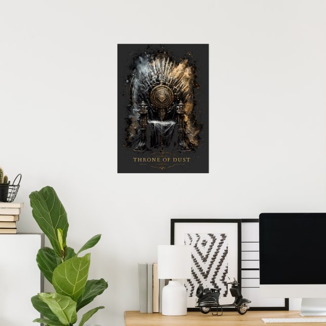 Throne of Dust Dark Fantasy Poster (Hemmakontoret)