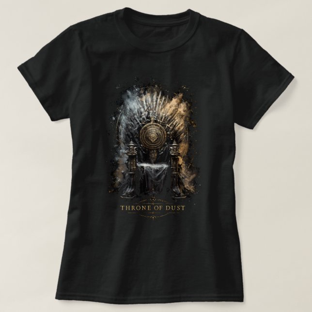 Throne of Dust Dark Fantasy Women's T Shirt (Design framsida)