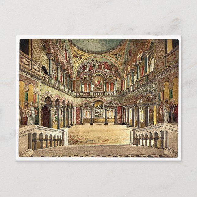 Throne room, Neuschwanstein Castle, Upper Bavaria Vykort (Framsida)