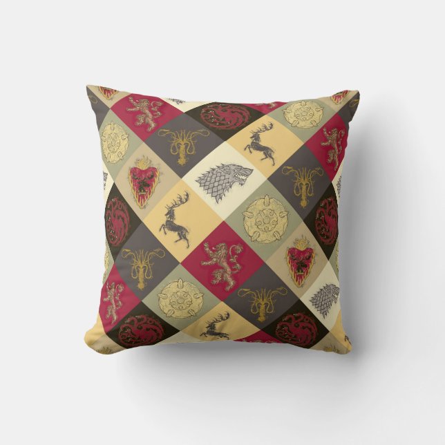 Thrones Sigil Mönster Kudde (Framsida)