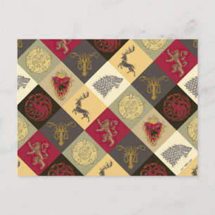 Thrones Sigil Mönster Vykort