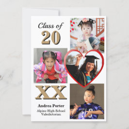 Through The Years Graduation Party Inbjudningar