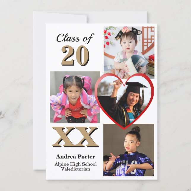 Through The Years Graduation Party Inbjudningar (Framsida)