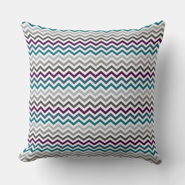 Throw and Lumber Cushions - Chevron Mönster Kudde (Framsida)