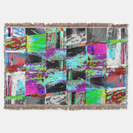 Throw Blanket – Abstract Grid Filt