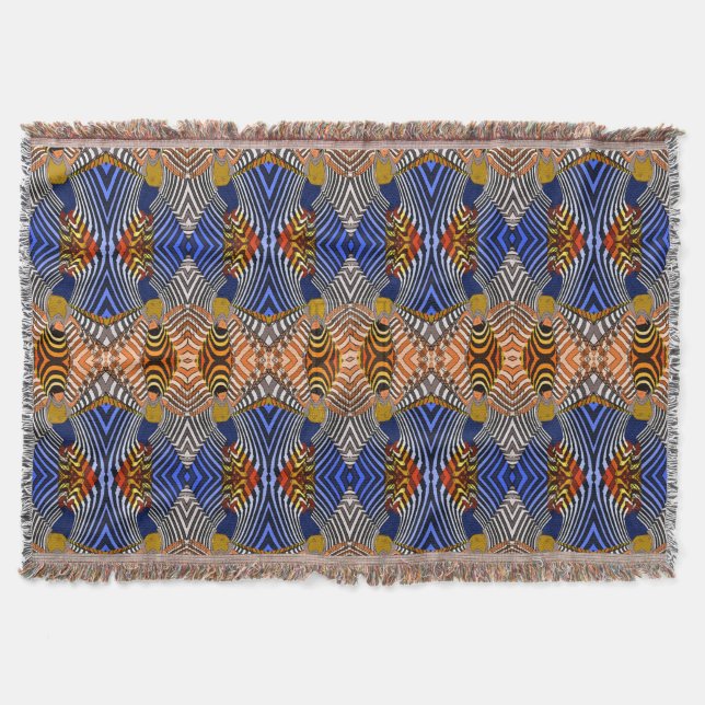Throw Blanket/African Mönster Filt (Framsidan)